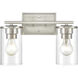 Verlana 2 Light 14 inch Brushed Nickel Bathroom Vanity Light Wall Light
